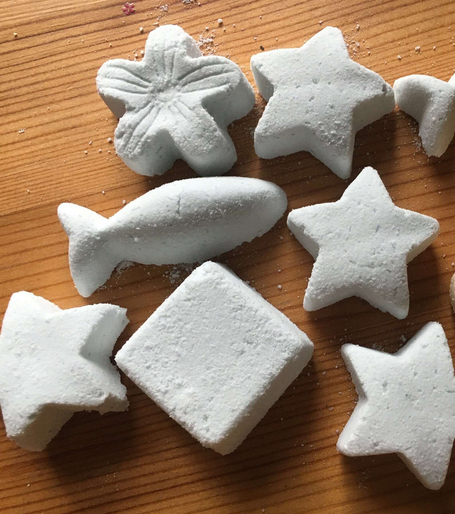 Bliss Bath Bombs, all natural and herbal fizzing assorted shapes